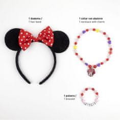 Cerda Beauty set MINNIE MOUSE (náhrdelník, náramek, čelenka), 2500002219