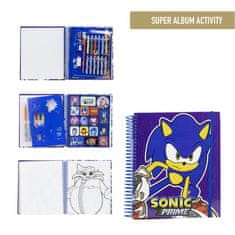 Cerda Kreativní set Ježek Sonic (omalovánky, voskovky, fixy, samolepky, blok), 2700000853