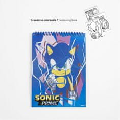 Cerda Kreativní set Ježek Sonic (omalovánky, voskovky, fixy, samolepky, blok), 2700001232