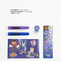 Cerda Kreativní set Ježek Sonic (omalovánky, voskovky, fixy, samolepky, blok), 2700001232