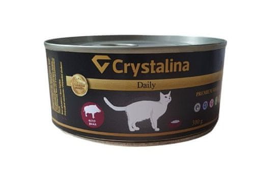 Crystalina Konzerva pro kočky daily divočák 300g