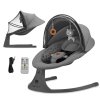 Kinderkraft Lehátko houpací s melodií 2v1 Lumi, do 9 kg, Premium Dark grey