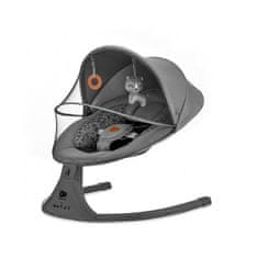 Kinderkraft Lehátko houpací s melodií 2v1 Lumi, do 9 kg, Premium Dark grey