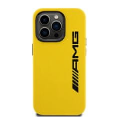 AMG Zadní kryt Liquid Silicone Large Logo MagSafe pro iPhone 15 Pro Yellow