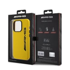 AMG Zadní kryt Liquid Silicone Large Logo MagSafe pro iPhone 15 Pro Yellow