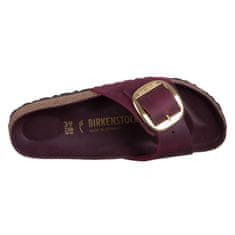 Birkenstock Pantofle vínově červené 41 EU Madrid Big Buckle