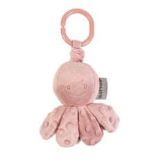 Nattou Chobotnička vibrační na C kroužku dusty pink 20 cm Lapidou