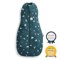 ergoPouch Zavinovačka a pytel na spaní 2v1 Cocoon Ocean 0-3 m, 3-6 kg, 0,2 tog