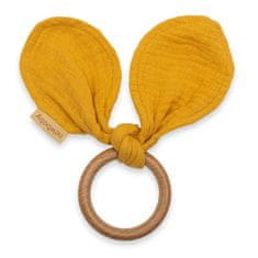 NEW BABY Kousátko pro děti ouška Ears mustard