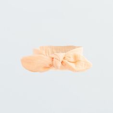 NEW BABY Kojenecká mušelínová čelenka Leny peach 86 (12-18m) Dle obrázku