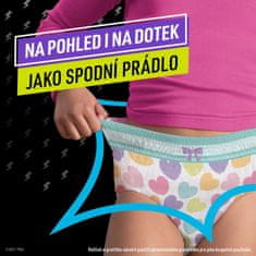 Pampers NINJAMAS Kalhotky plenkové Pyjama Pants Srdíčka, 9 ks, 8 let, 27kg-43kg