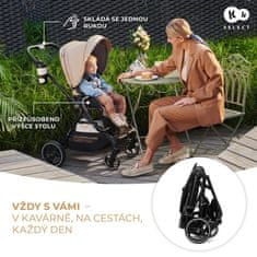 FEEDO KINDERKRAFT SELECT Kočárek kombinovaný Yoxi 2v1 Pure Black