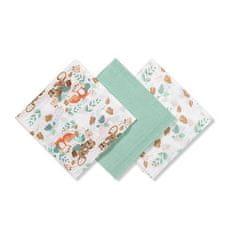 BabyOno Pleny mušelínové Super Soft 3 ks - Mint, 70x70 cm