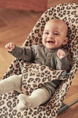 Babybjörn BABYBJÖRN Lehátko Bliss Beige Leopard print cotton, tmavě šedá konstrukce