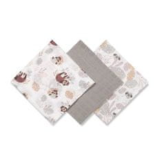 BabyOno Pleny mušelínové Super Soft 3 ks - Grey, 70x70 cm