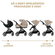 FEEDO KINDERKRAFT SELECT Kočárek kombinovaný Yoxi 2v1 Sand Beige