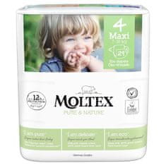 MOLTEX 2x Pure&Nature Pleny jednorázové 4 Maxi (7-18 kg) 29 ks