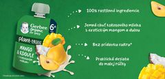 Gerber Kapsička organic ovocná mango a kdoule s kokosovým mlékem 80 g, 6+