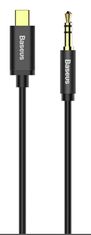 BASEUS kabel (CAM01-01) - adaptér z USB-C na 3,5 mm mini jack,120cm Černý