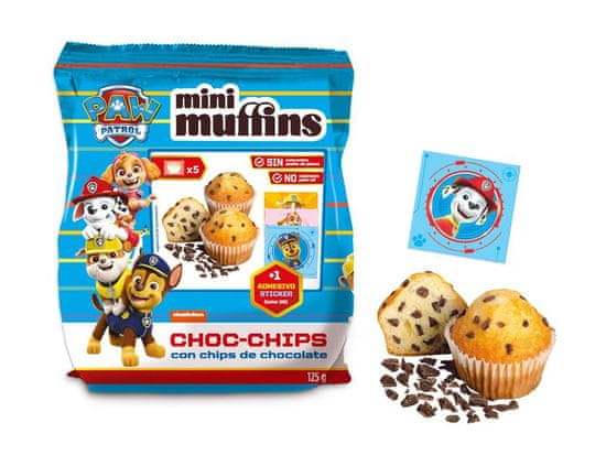 RS Mini Muffins s kousky čokolády Paw Patrol 125g