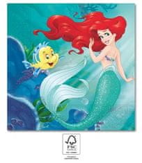 Procos Ubrousky papírové - Princezna Ariel Disney 33x33cm / 20ks