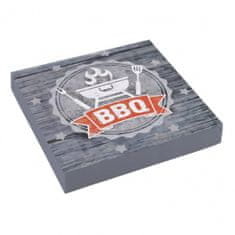 Amscan Ubrousky papírové BBQ 33 x 33 cm, 20 ks