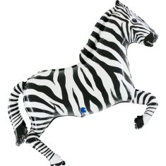 Grabo Zebra černá 34"/86cm fóliový balónek nafukovací