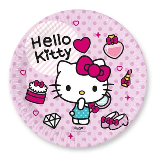 Procos Talíře papírové EKO - Hello Kitty 23cm/8ks