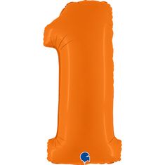 Grabo ČÍSLICE ORANŽOVÁ 1 (102cm,40") fóliový balónek nafukovací