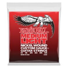 Ernie Ball 2206 Ernie Ball Medium Light Electric Nickel Wound .012 - .054 w/ wound G struny na elektrickou kytaru