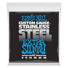 Ernie Ball 2249 Ernie Ball Stainless Steel Extra Slinky .008 - .038 struny na elektrickou kytaru