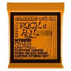 Ernie Ball 2252 Ernie Ball Classic Pure Nickel Hybrid Slinky .009 - .046 struny na elektrickou kytaru