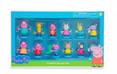 PMI Prasátko Peppa 12 figurek s razítkem - Deluxe Box