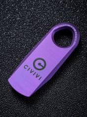 Civilight C21030-2 Ti-Bar Purple/Satin titanové páčidlo 4,3 cm, fialová