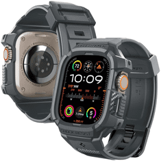 Spigen POUZDRO SPIGEN RUGGED ARMOR PRO PRO APPLE WATCH ULTRA 1/2 (49 MM) - TMAVĚ ŠEDÉ