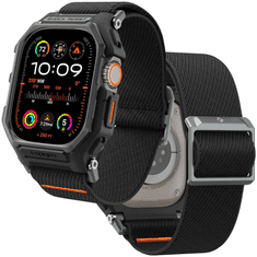 Spigen POUZDRO SPIGEN LITE FIT PRO S PÁSKEM PRO APPLE WATCH ULTRA 1 / 2 (49 MM) - MATNÁ ČERNÁ