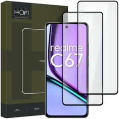 Hofi TEPELNÉ SKLO HOFI GLASS PRO+ 2 BALENÍ REALME C67 4G / LTE ČERNÉ