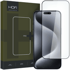 Hofi TEPELNÉ SKLO HOFI GLASS PRO+ IPHONE 15 PRO ČERNÉ