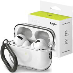 RINGKE KRYT POUZDRA RINGKE HINGE AIRPODS PRO 2 PRŮHLEDNÝ KRYT SLUCHÁTEK (EC675S1RS)