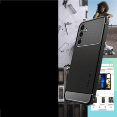 Spigen Pouzdro Spigen Rugged Armor Pro Samsung Galaxy A25 5G - Matné Černé