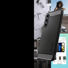 Spigen Pouzdro Spigen Rugged Armor Pro Samsung Galaxy A55 5G - Matná Černá