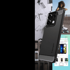 Spigen Pouzdro Spigen Rugged Armor Pro Xiaomi Redmi Note 13 Pro 5G / Poco X6 5G - Matné Černé