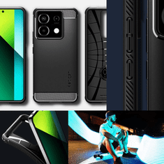 Spigen Pouzdro Spigen Rugged Armor Pro Xiaomi Redmi Note 13 Pro 5G / Poco X6 5G - Matné Černé