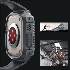 Spigen POUZDRO SPIGEN RUGGED ARMOR PRO PRO APPLE WATCH ULTRA 1/2 (49 MM) - TMAVĚ ŠEDÉ