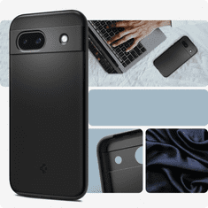 Spigen POUZDRO SPIGEN THIN FIT PRO GOOGLE PIXEL 8A - MATNĚ ČERNÉ