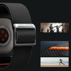 Spigen POUZDRO SPIGEN LITE FIT PRO S PÁSKEM PRO APPLE WATCH ULTRA 1 / 2 (49 MM) - MATNÁ ČERNÁ