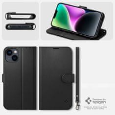 Spigen SPIGEN WALLET S IPHONE 14 ČERNÁ