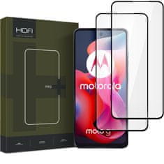 Hofi TEPELNÉ SKLO HOFI GLASS PRO+ 2PAL MOTOROLA MOTO G24 / G24 POWER / G04 / E14 ČERNÁ