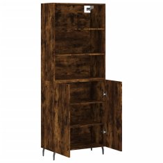 Vidaxl Skříň highboard kouřový dub 69,5 x 34 x 180 cm kompozitní dřevo