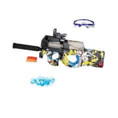 Mobilly Sunny Blaster P90, samopal na vodní gelové kuličky s příslušenstvím, žlutá